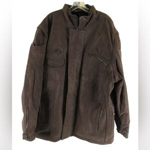 Phat Farm Vintage Leather Jacket, Size: 2XL (Men)